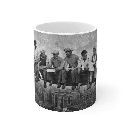 Lunch Atop A Skyscraper - Rockefeller Building Ironworkers Mug - Art Unlimited