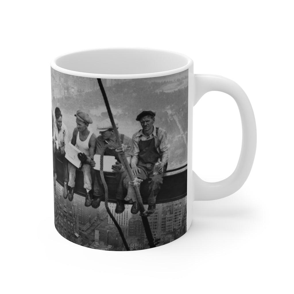 Lunch Atop A Skyscraper - Rockefeller Building Ironworkers Mug - Art Unlimited