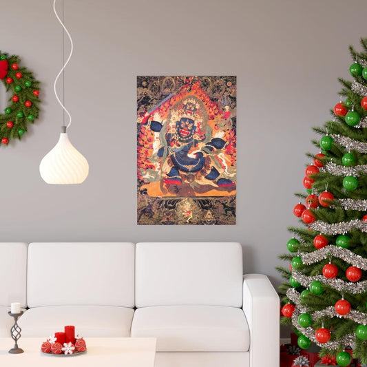 Mahakala - Brahman Destructive Power - Dharma Protector Tibetan Print Poster - Art Unlimited