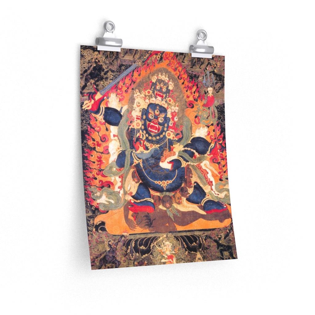 Mahakala - Brahman Destructive Power - Dharma Protector Tibetan Print Poster - Art Unlimited