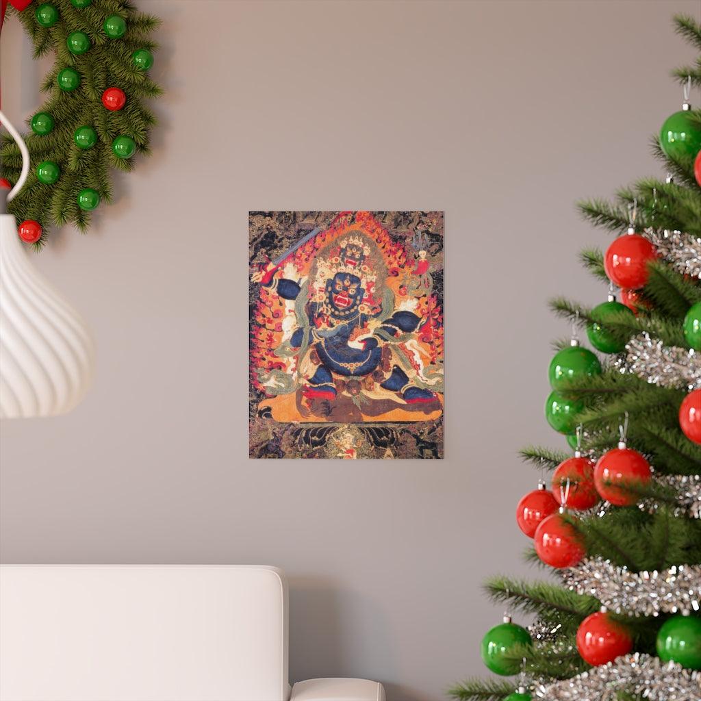 Mahakala - Brahman Destructive Power - Dharma Protector Tibetan Print Poster - Art Unlimited