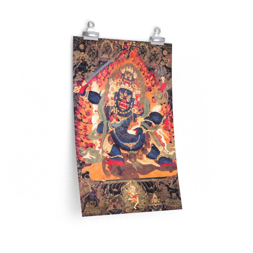 Mahakala - Brahman Destructive Power - Dharma Protector Tibetan Print Poster - Art Unlimited