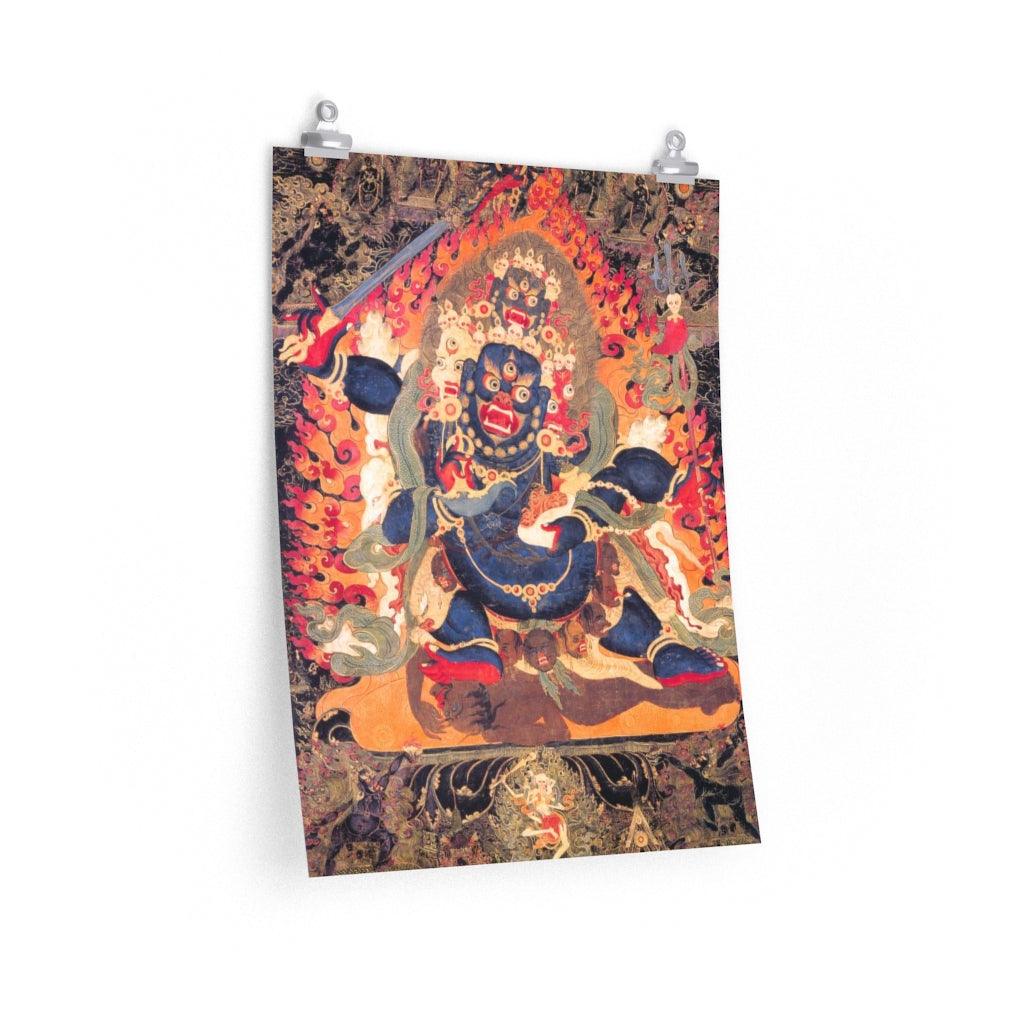 Mahakala - Brahman Destructive Power - Dharma Protector Tibetan Print Poster - Art Unlimited