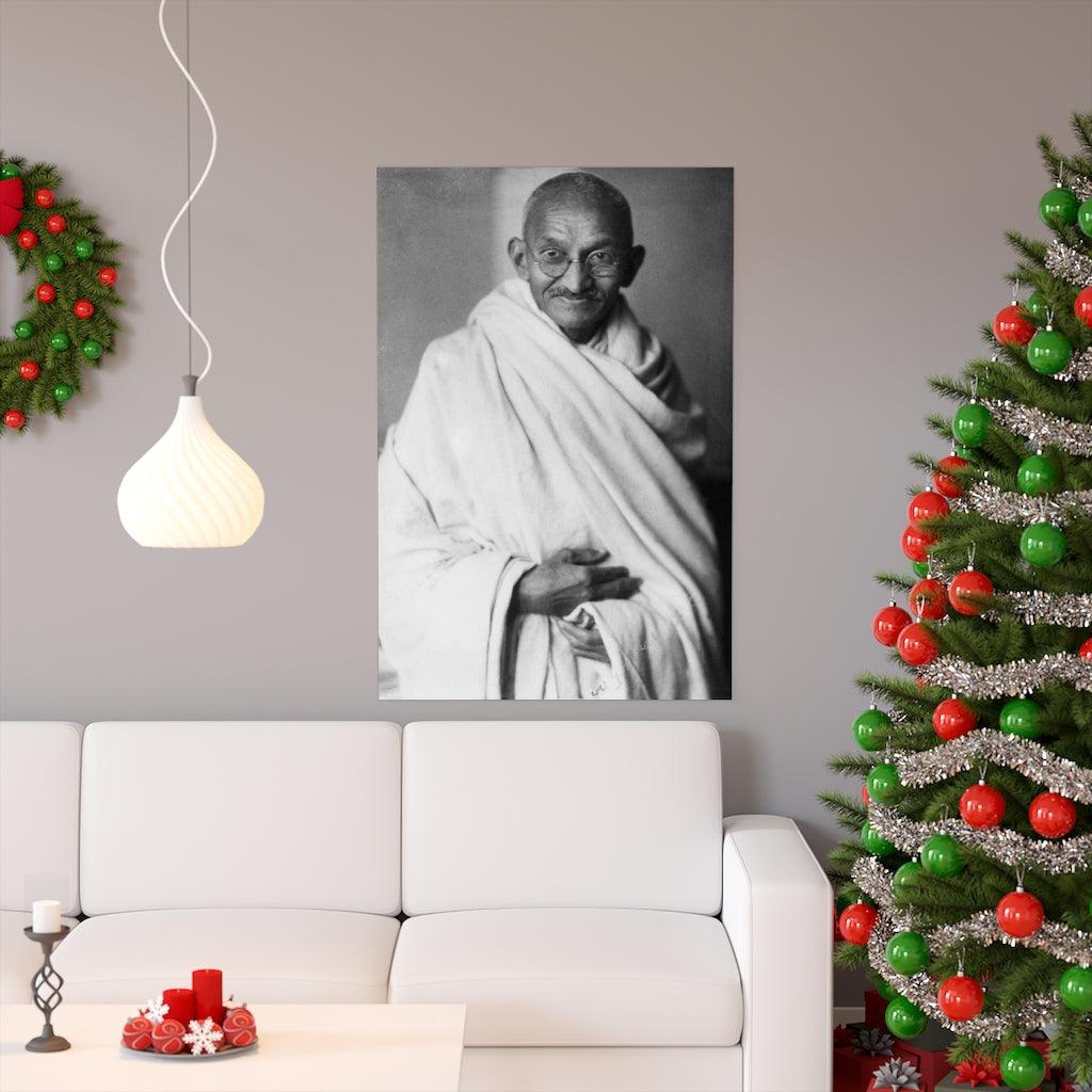 Mahatma Gandhi Portrait Print Poster - Art Unlimited