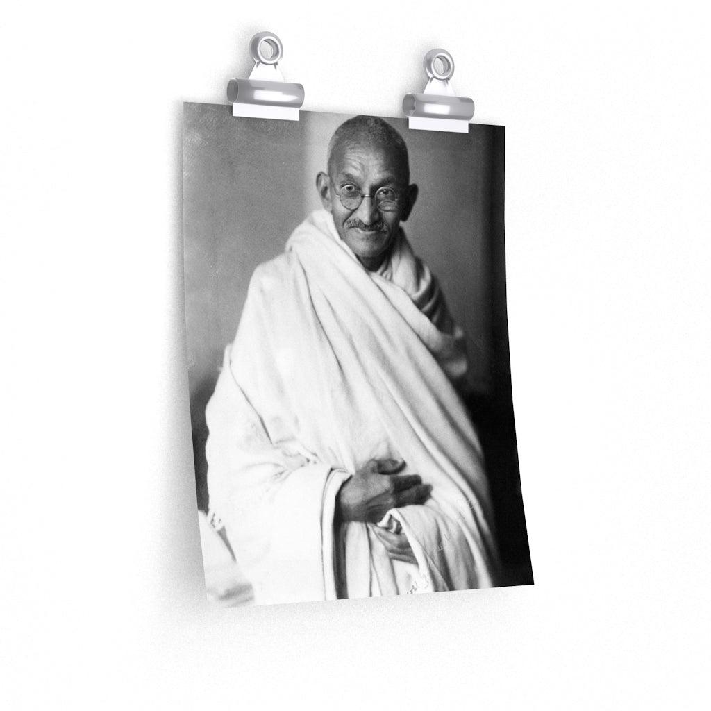 Mahatma Gandhi Portrait Print Poster - Art Unlimited