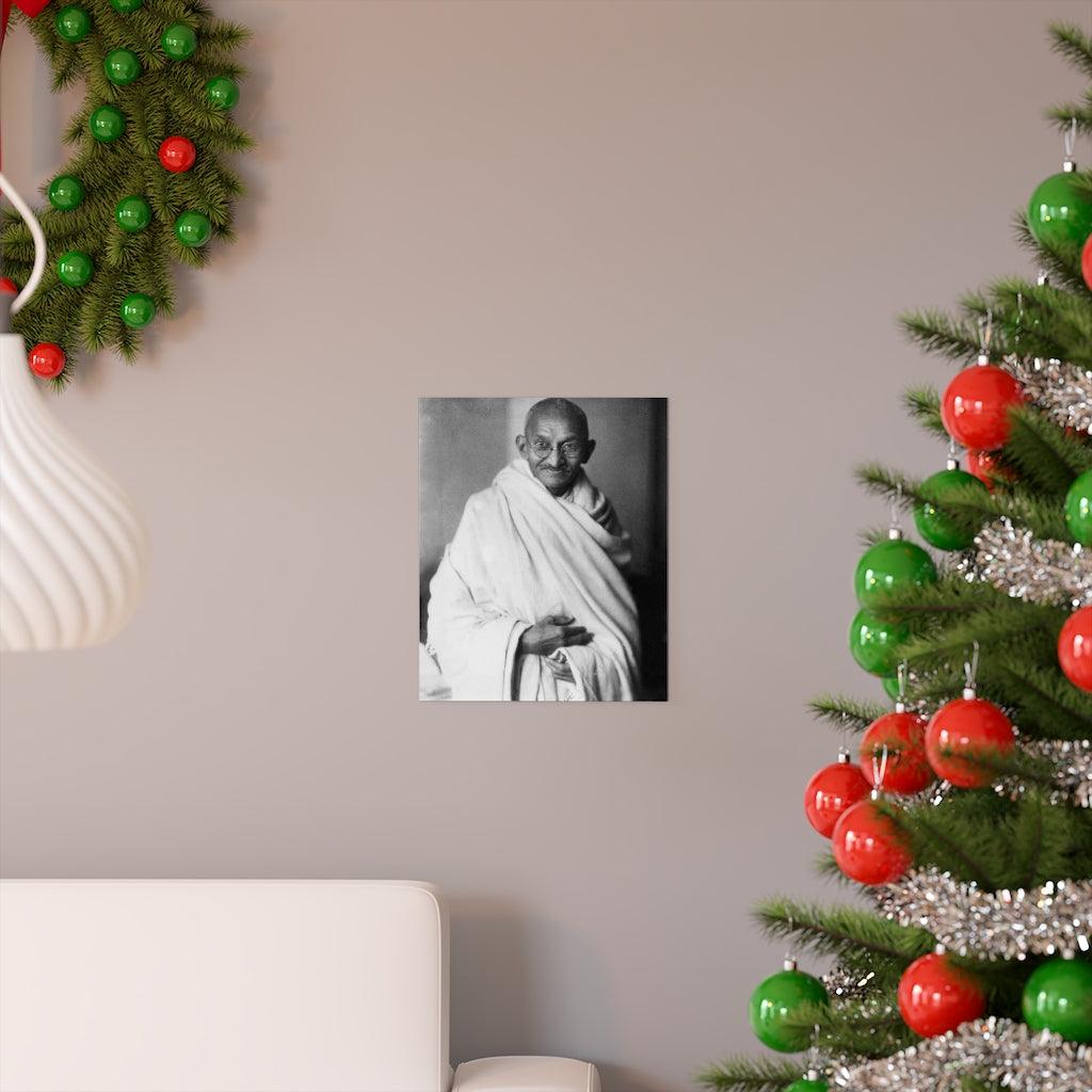 Mahatma Gandhi Portrait Print Poster - Art Unlimited