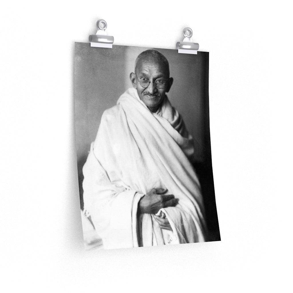 Mahatma Gandhi Portrait Print Poster - Art Unlimited