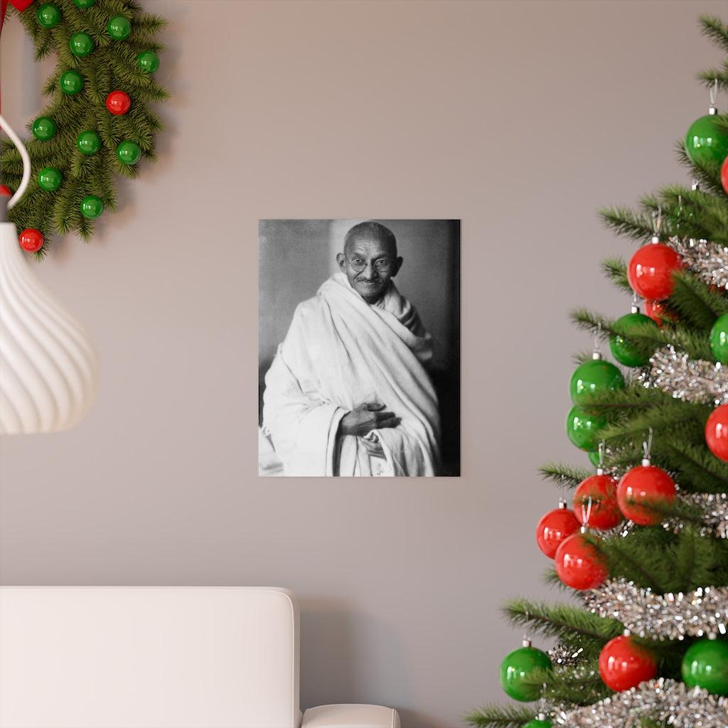 Mahatma Gandhi Portrait Print Poster - Art Unlimited