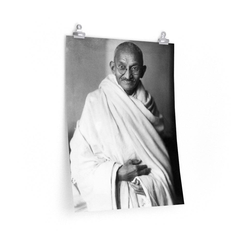 Mahatma Gandhi Portrait Print Poster - Art Unlimited