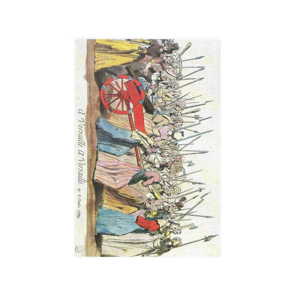 March Of The Poissardes Or Market Women To Versailles On 5Th October 1789 During The French Revolution To Demand Bread And Justice Print Poster - Art Unlimited
