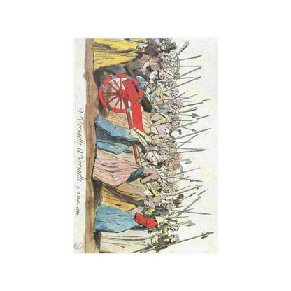 March Of The Poissardes Or Market Women To Versailles On 5Th October 1789 During The French Revolution To Demand Bread And Justice Print Poster - Art Unlimited