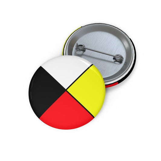 Medicine Wheel Pin Button - Art Unlimited