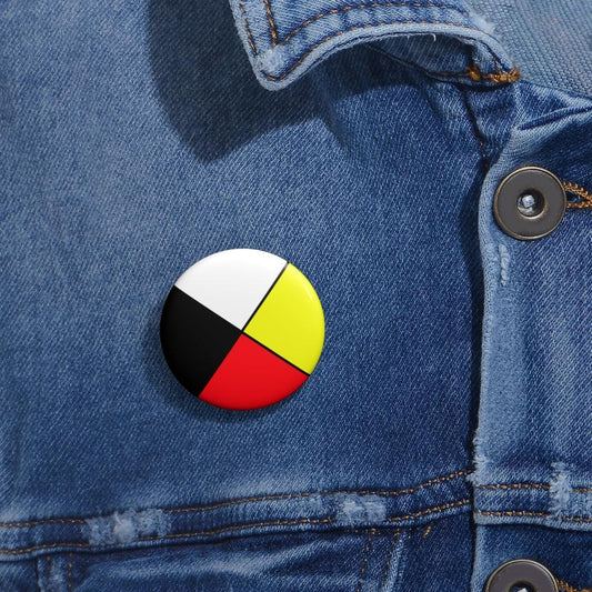 Medicine Wheel Pin Button - Art Unlimited