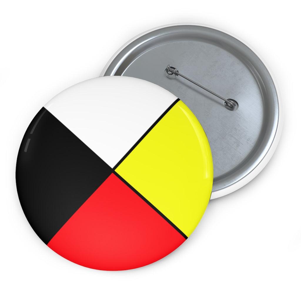 Medicine Wheel Pin Button - Art Unlimited