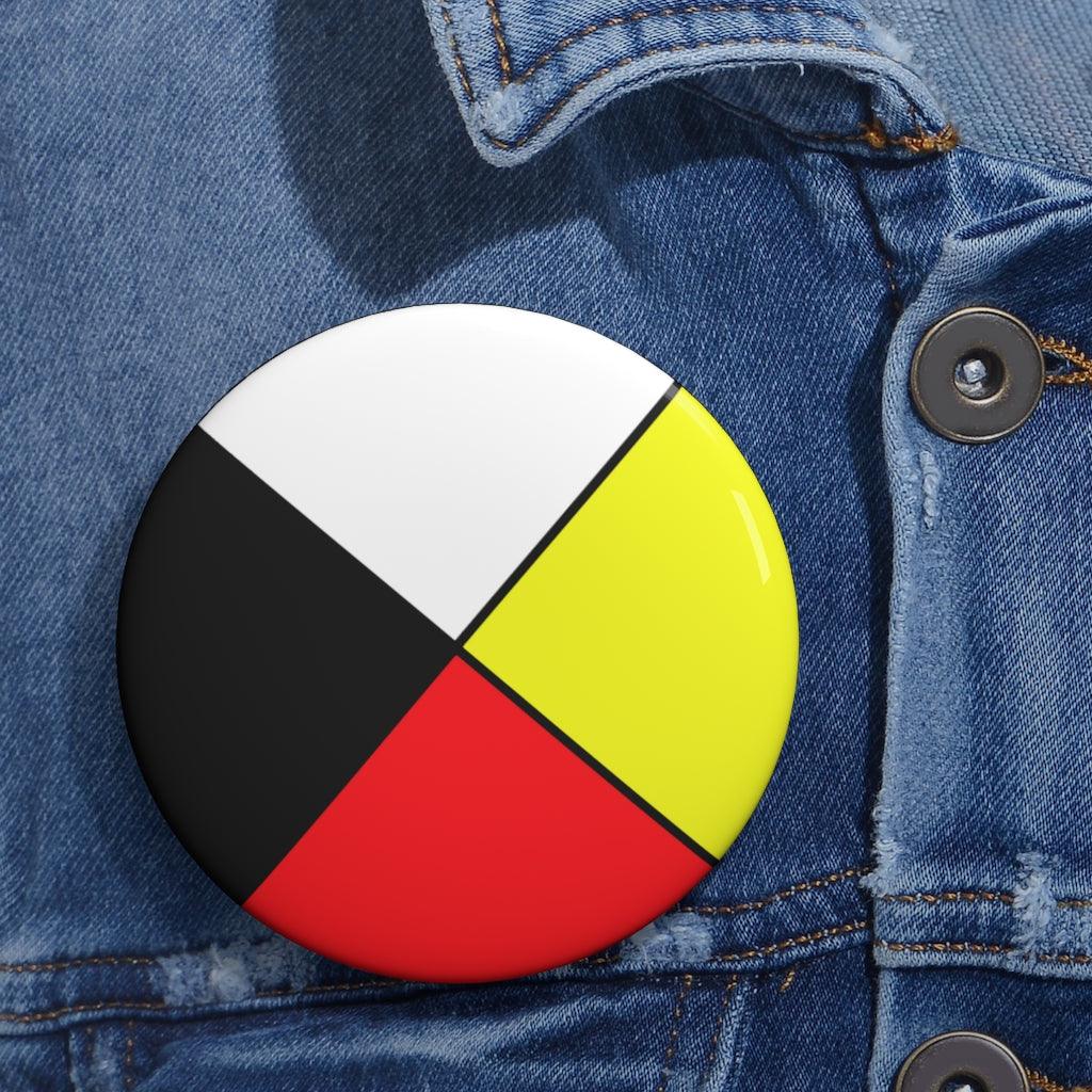 Medicine Wheel Pin Button - Art Unlimited