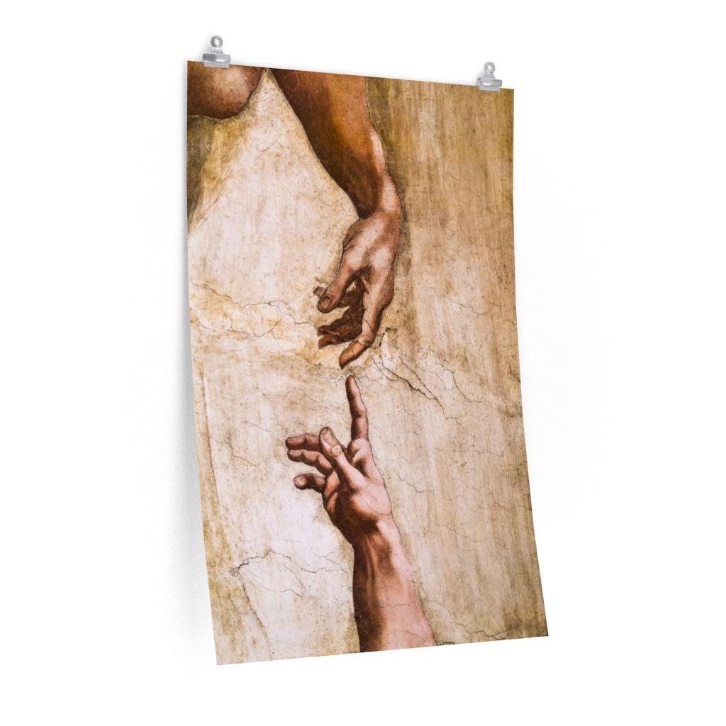 Michelangelo Buonarroti - Hand Of God The Creation Of Adam Sistine Chapel Print Poster - Art Unlimited