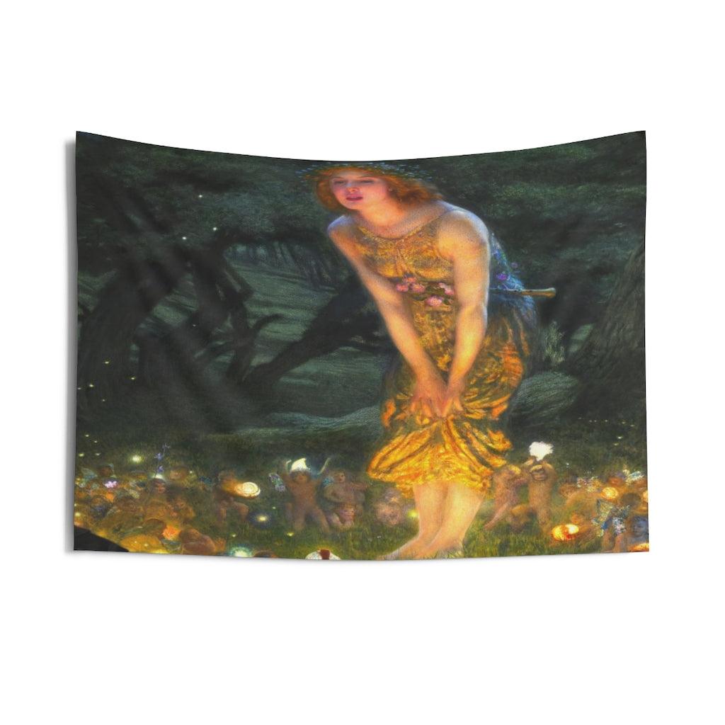 Midsummer Eve Edward Robert Hughes 1908 Wall Tapestry - Art Unlimited