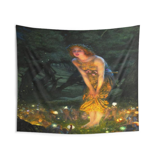 Midsummer Eve - Edward Robert Hughes Wall Tapestry - Art Unlimited