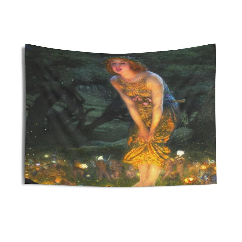 Midsummer Eve - Edward Robert Hughes Wall Tapestry - Art Unlimited