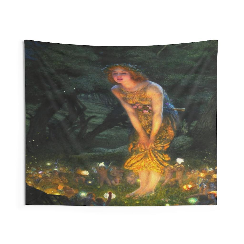 Midsummer Eve - Edward Robert Hughes Wall Tapestry - Art Unlimited