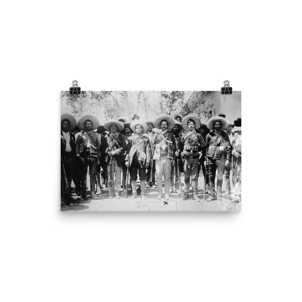 Pancho Villa And His Staff Print Poster