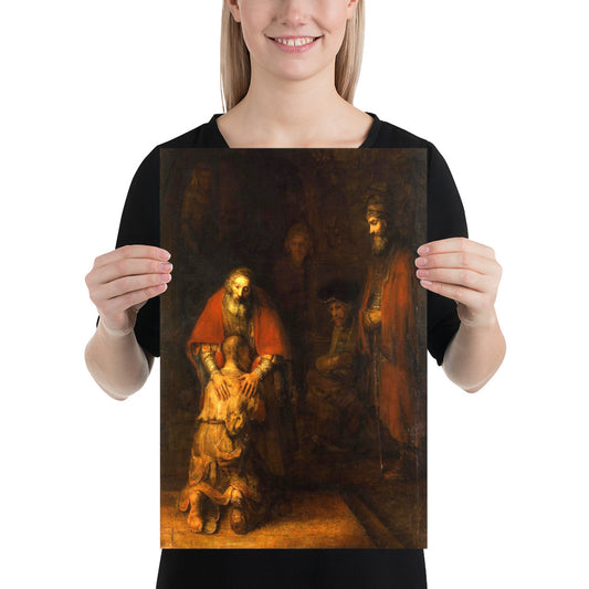 Return Of The Prodigal Son Rembrandt Restored Print Poster