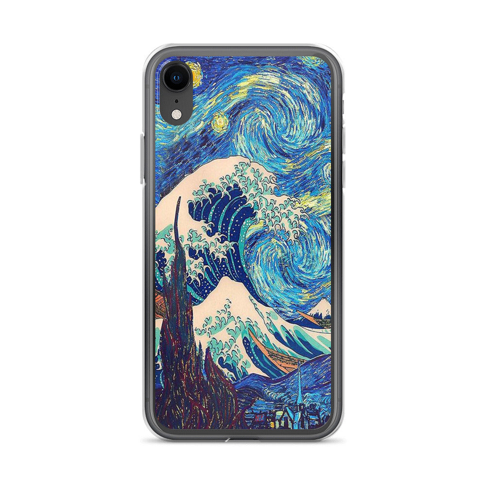 The Great Wave Starry Night I Phone Case
