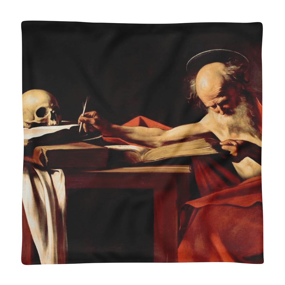 A Prayer Of Saint Jerome Writing Michelangelo Basic Pillow Case