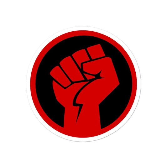 Red Power Fist Sticker