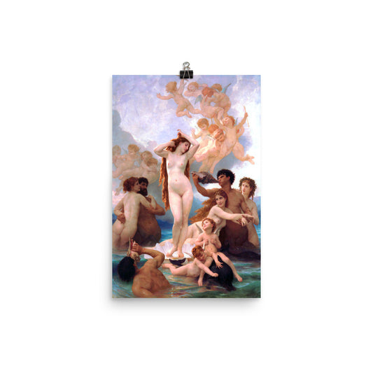 William Bouguereau - The Birth of Venus 1879 Print Poster