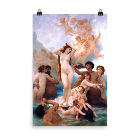 William Bouguereau - The Birth of Venus 1879 Print Poster