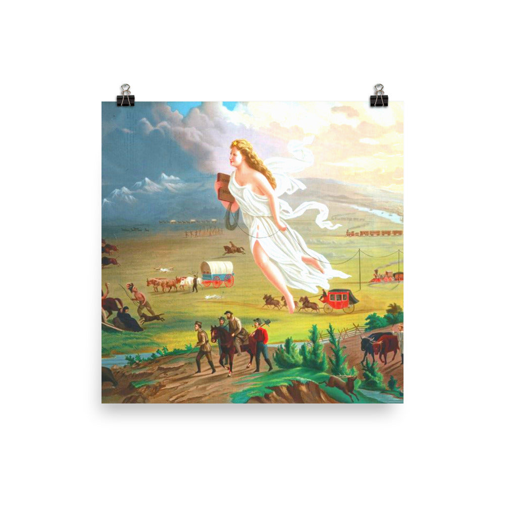 American Progress Manifest Destiny 1873 Print Poster