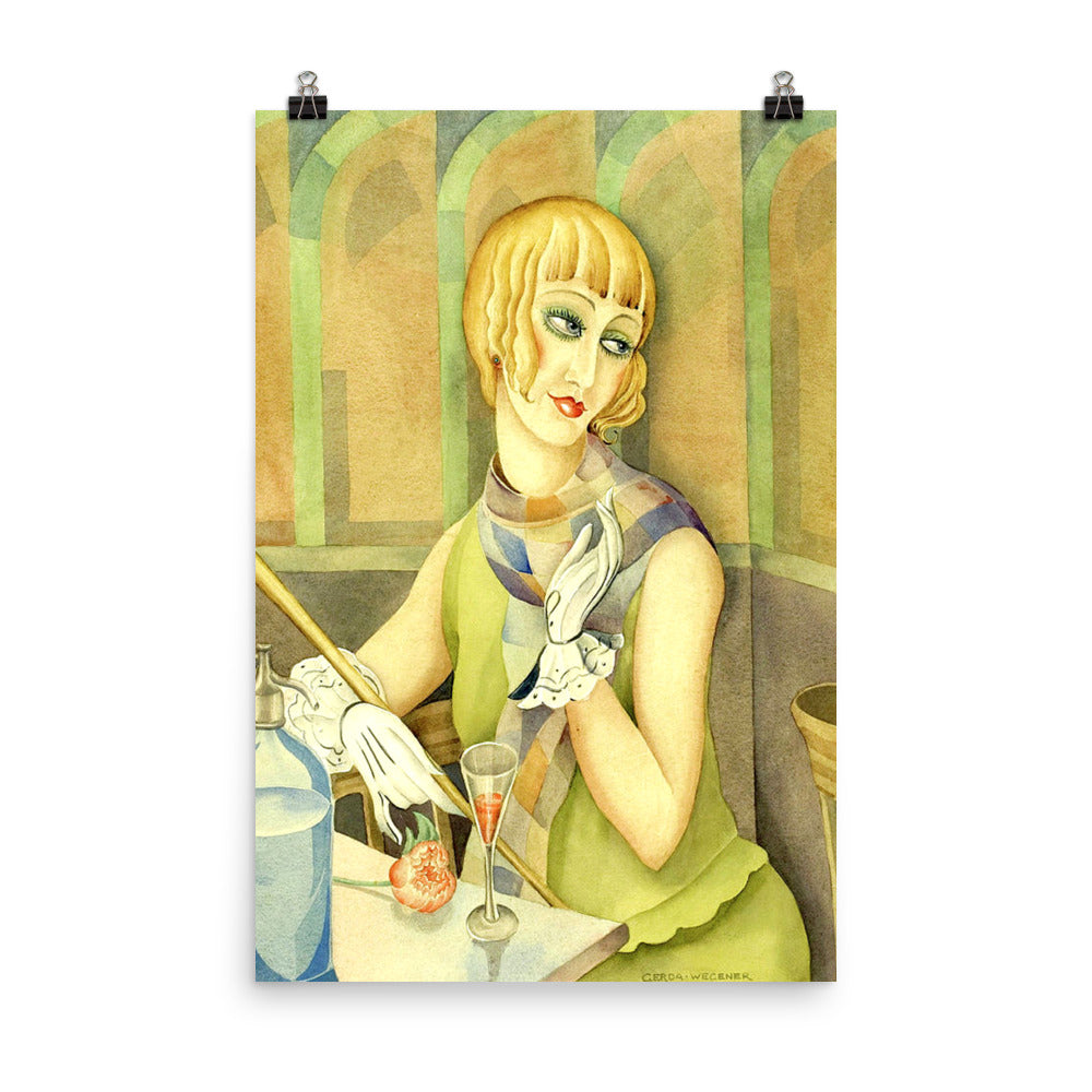 Gerda Wegener Portrait Of Lili Elbe Print Poster