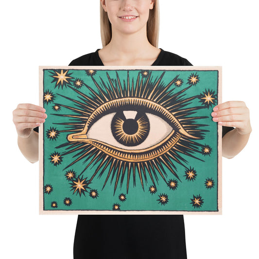 All Seeing Eye - Hygiene Convention Dresden Advert Print Poster