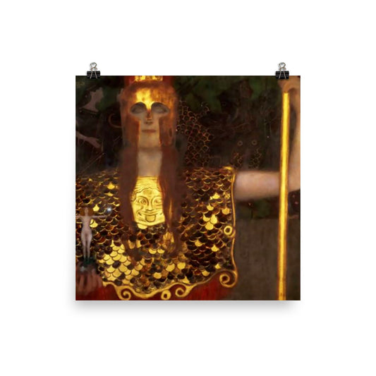 The Pallas Athena Gustav Klimt Print Poster