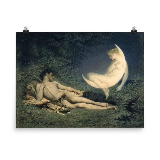 Endymion And Selene Greek Mythology Print Poster