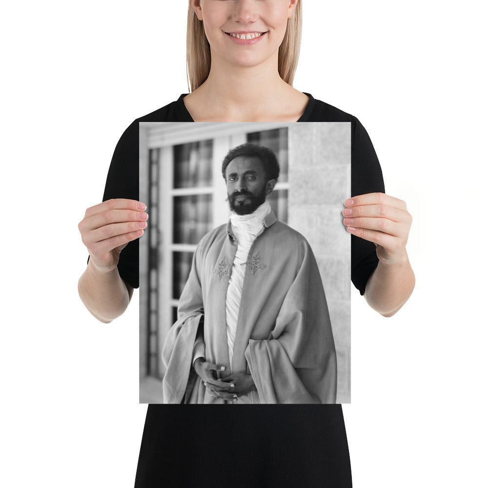 Haile Selassie Portrait Print Poster