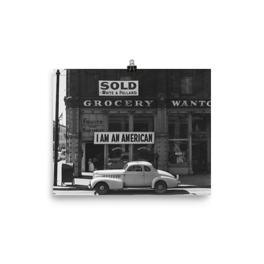 I Am An American By Dorothea Lange Print Poster