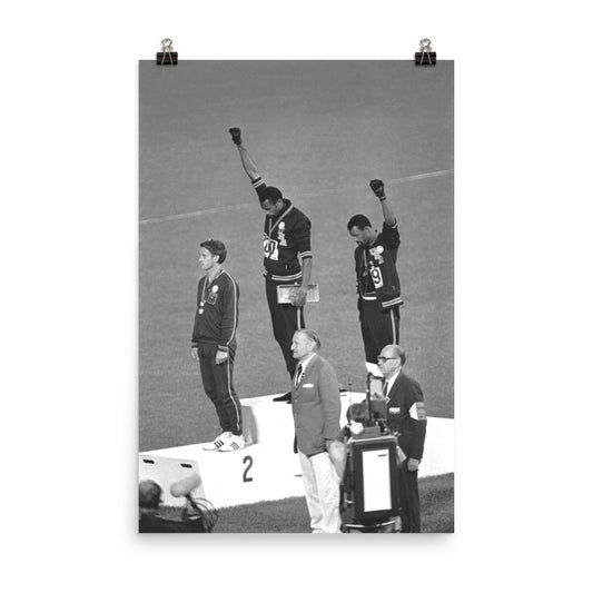 1968 Olympics Black Power Salute Print Poster