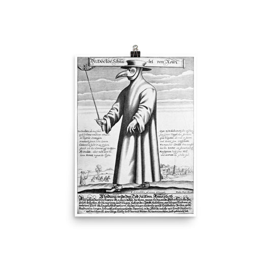 Plague Doctor - Dr Beaky Print Poster