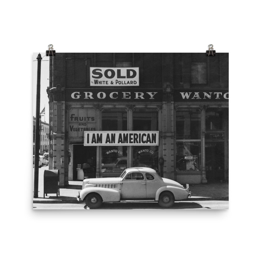 I Am An American By Dorothea Lange Print Poster