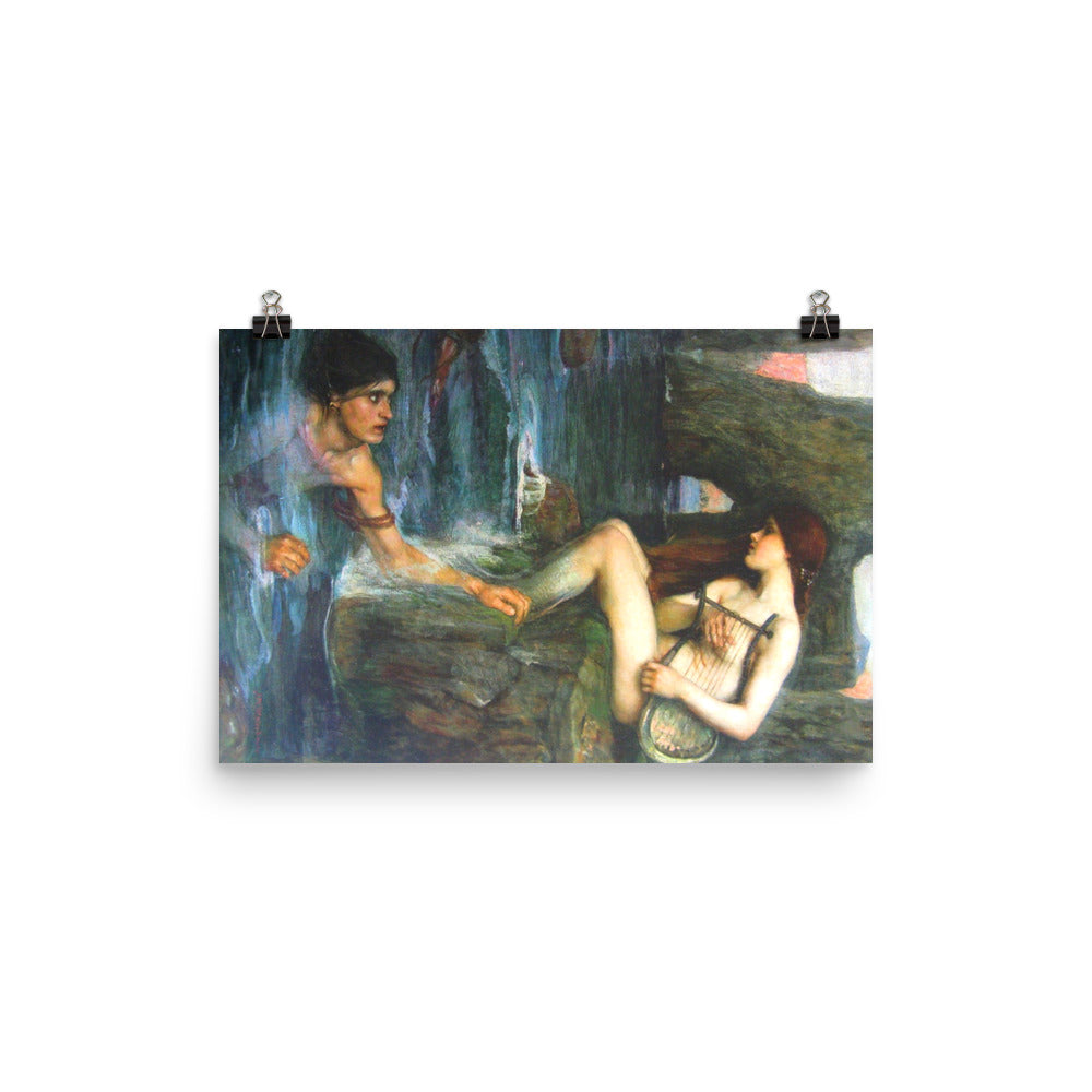 John William Waterhouse - The Siren Print Poster