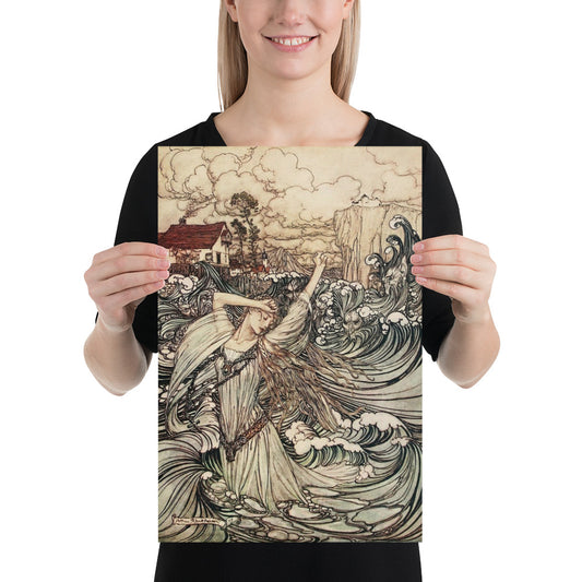 Arthur Rackham - Undine - Norse Mythology Print Poster