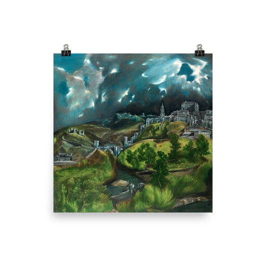 El Greco - View Of Toledo (1598-1599) Print Poster