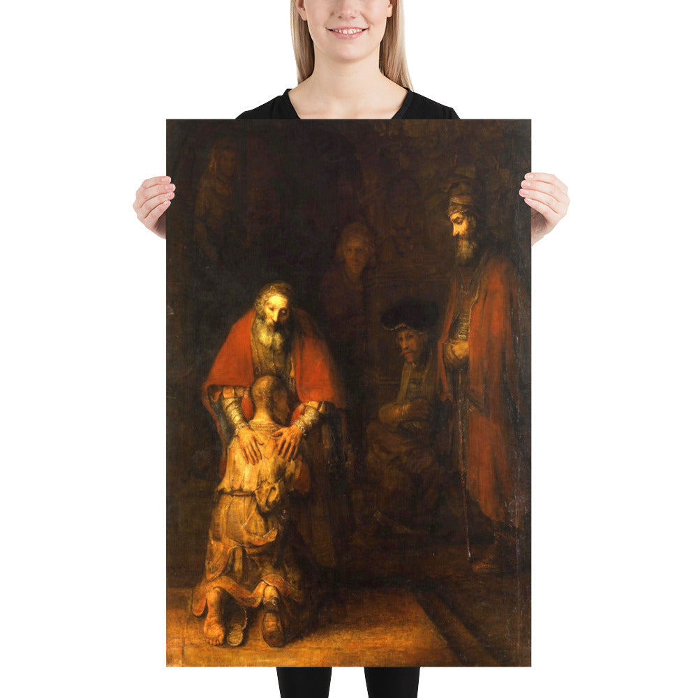 Return Of The Prodigal Son Rembrandt Restored Print Poster
