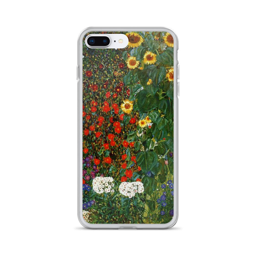 Farm Garden With Sunflowers Gustav Klimt I Phone Case