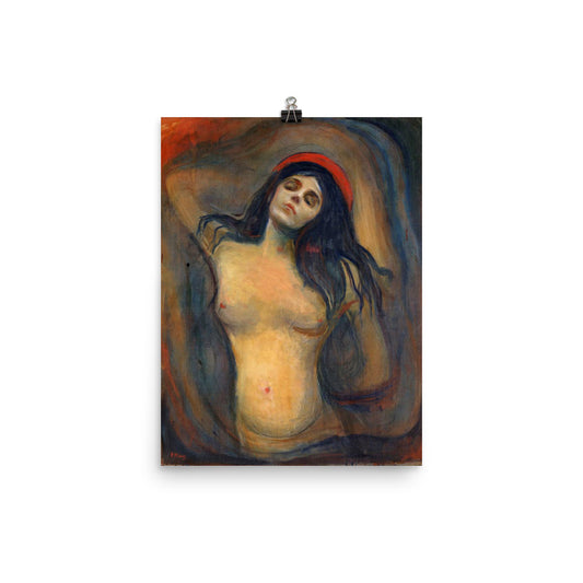 Madonna 1894 By Edvard Munch Print Poster