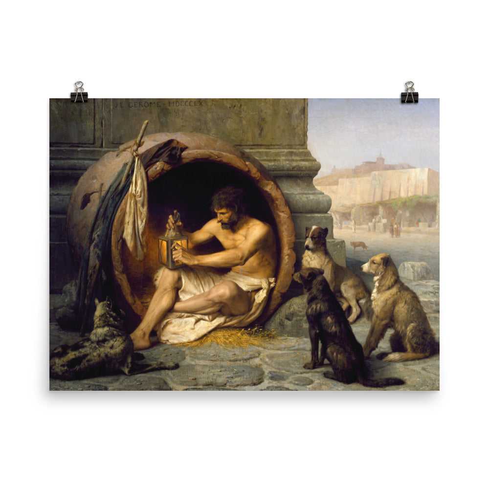 Jean-Léon Gérôme Diogenes - Philosophy (New High Resolution) Print Poster