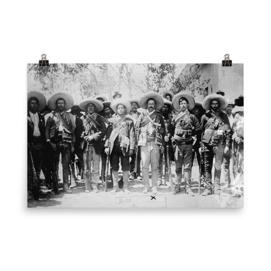 Pancho Villa And His Staff Print Poster