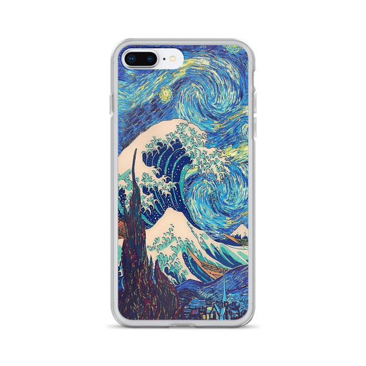 The Great Wave Starry Night I Phone Case